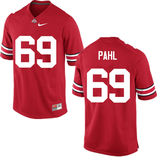 Men Ohio State Buckeyes #69 Brandon Pahl College Football Jerseys Game-Red